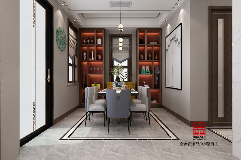 金舍裝飾大者300平別墅新中式風(fēng)格設(shè)計作品