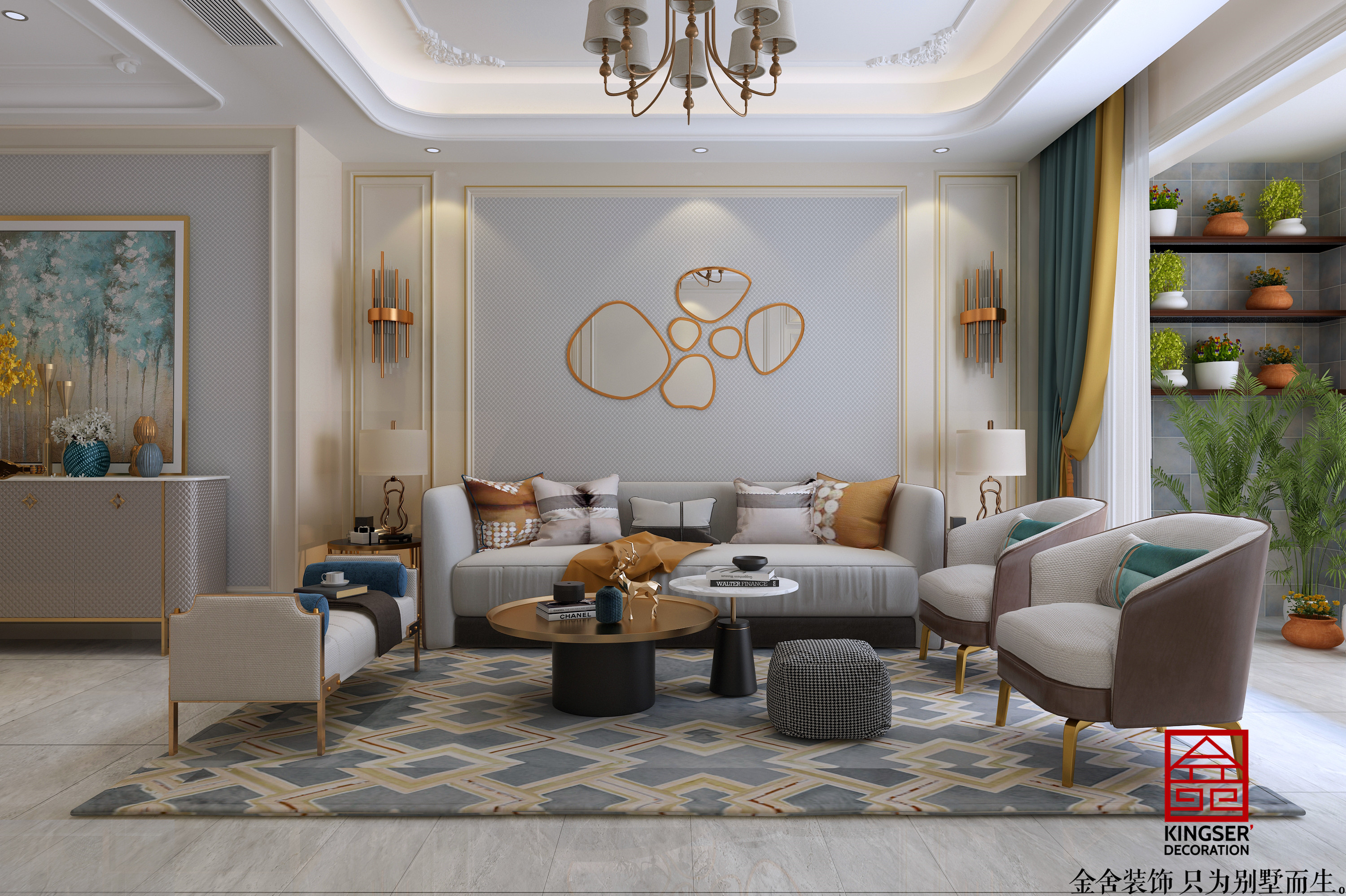 融創中心155平美式風格案例分享