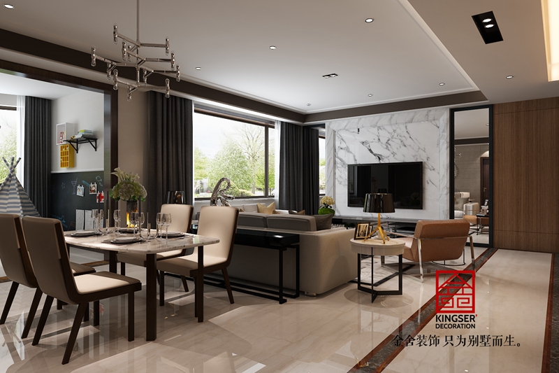 國賓壹號160平米現代風格設計效果圖