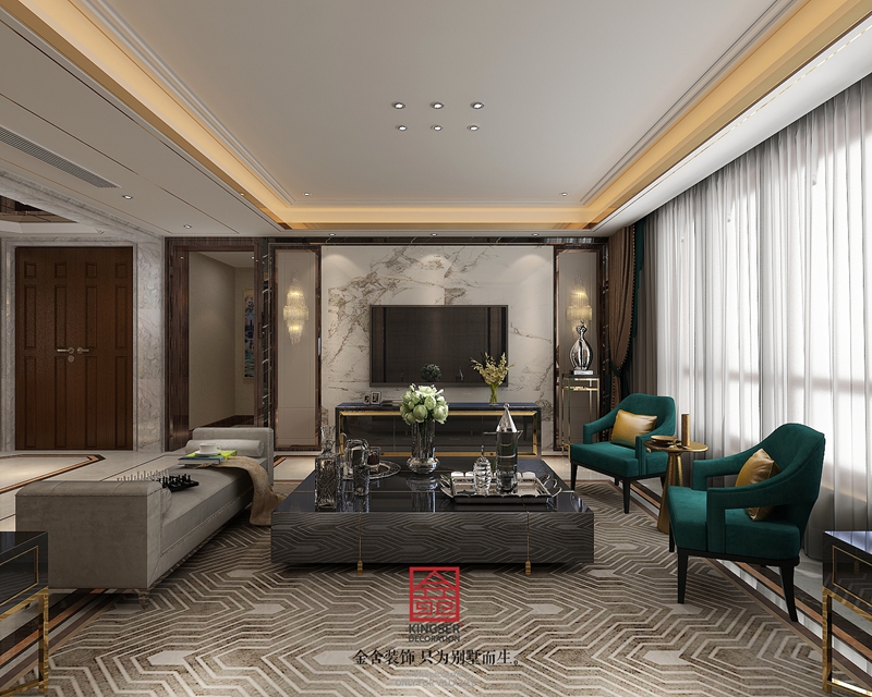 天山九峰290平港式風格設計效果圖