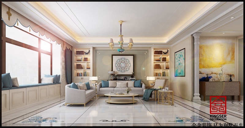 榮盛華府237美式風格效果圖