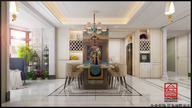 榮盛華府237美式風格效果圖