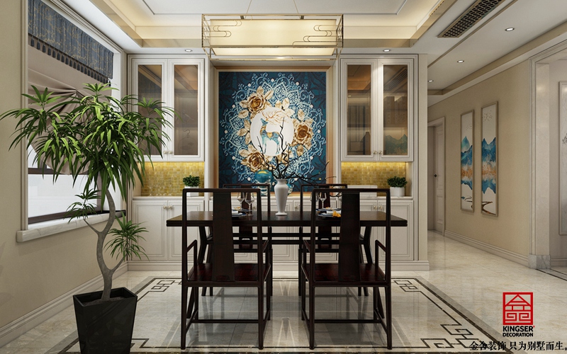 榮盛華府215新中式風(fēng)格效果圖