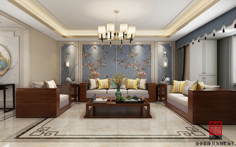 榮盛華府215新中式風格效果圖