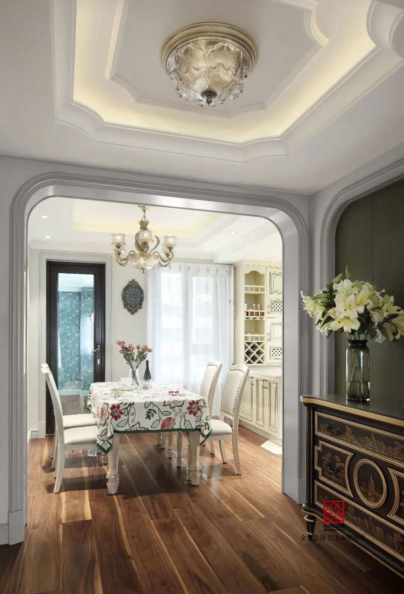 榮盛華府185㎡美式風格裝修實景圖案例