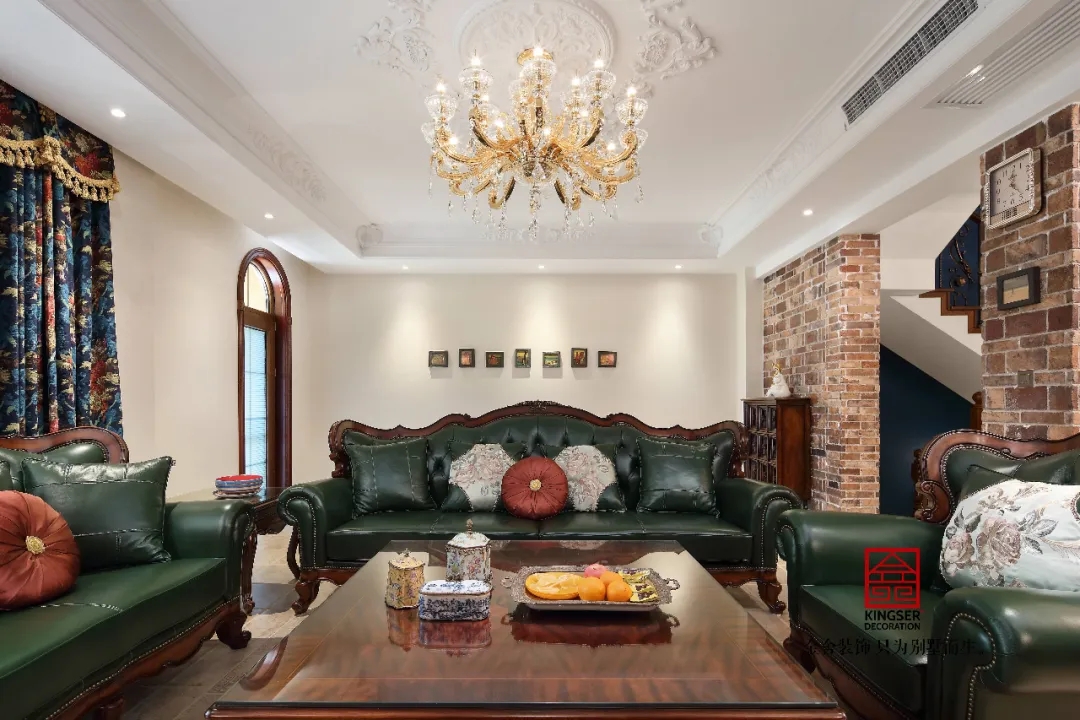 金舍裝飾上山間400平美式風格實景作品