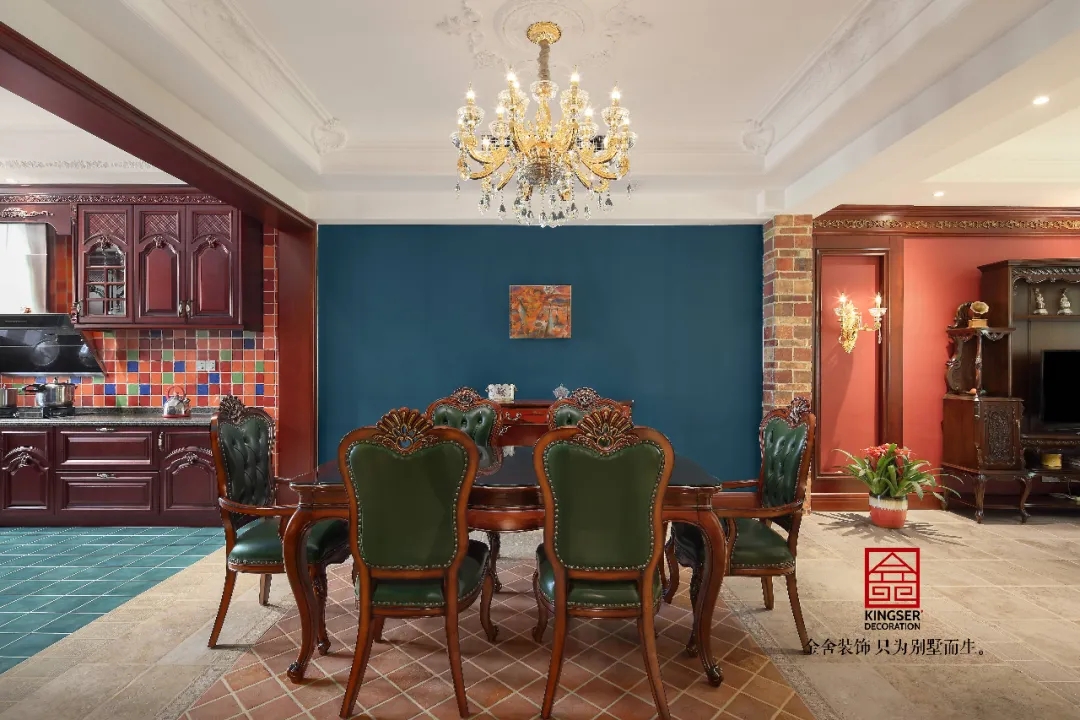 金舍裝飾上山間400平美式風格實景作品