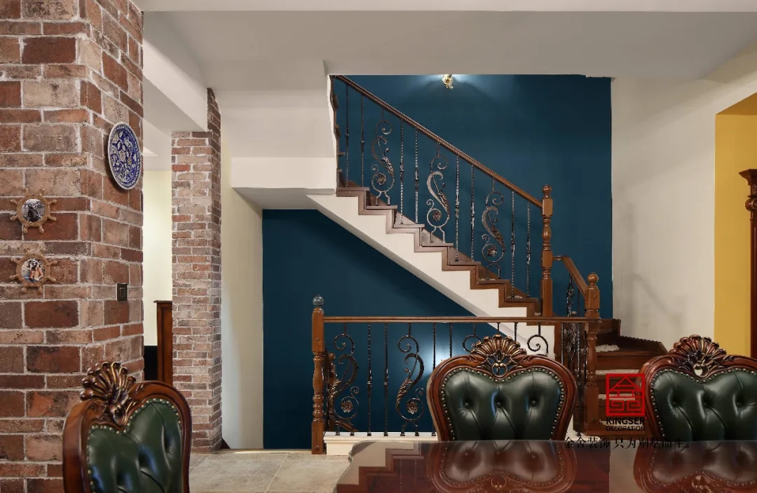 金舍裝飾上山間400平美式風格實景作品