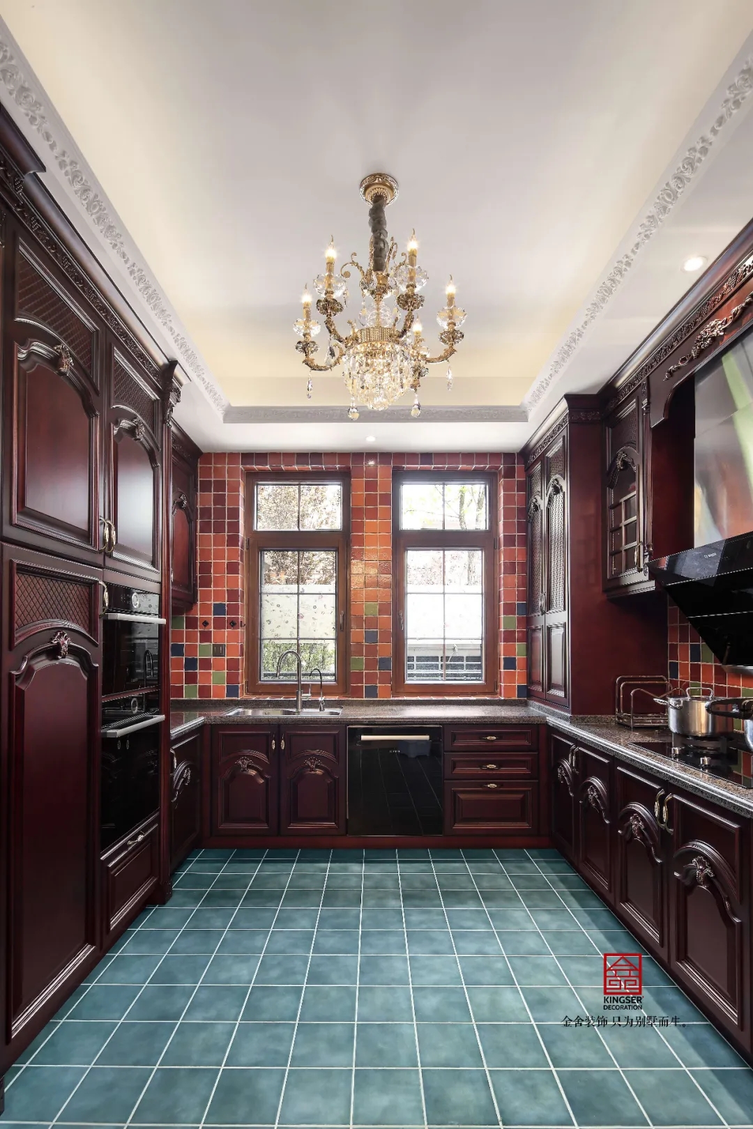 金舍裝飾上山間400平美式風格實景作品