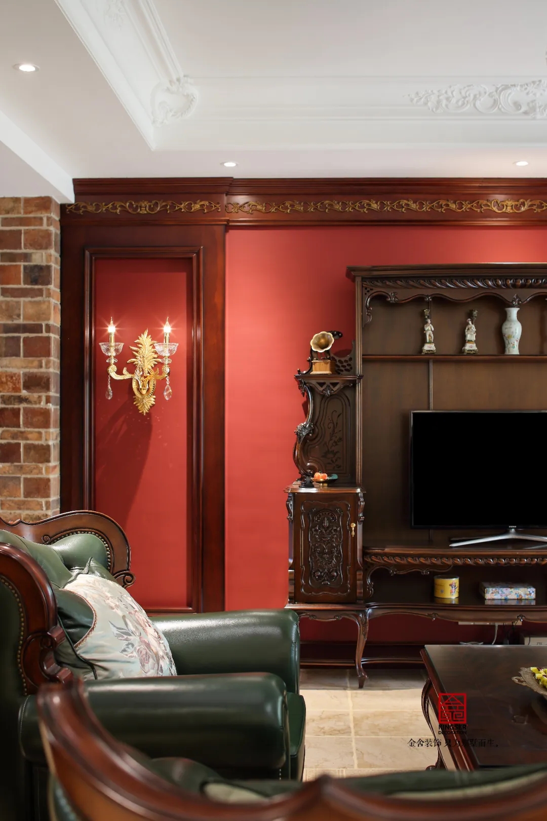 金舍裝飾上山間400平美式風格實景作品