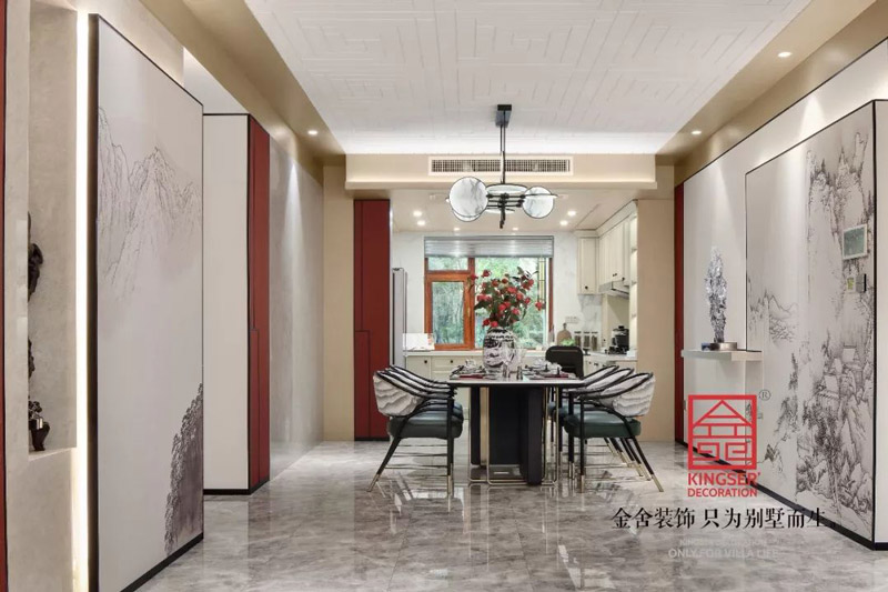 唐宮原著樣板間400平米中式風格裝修實景圖