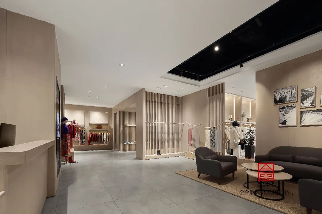 金舍裝飾服裝店工裝500平北歐風格實景案例