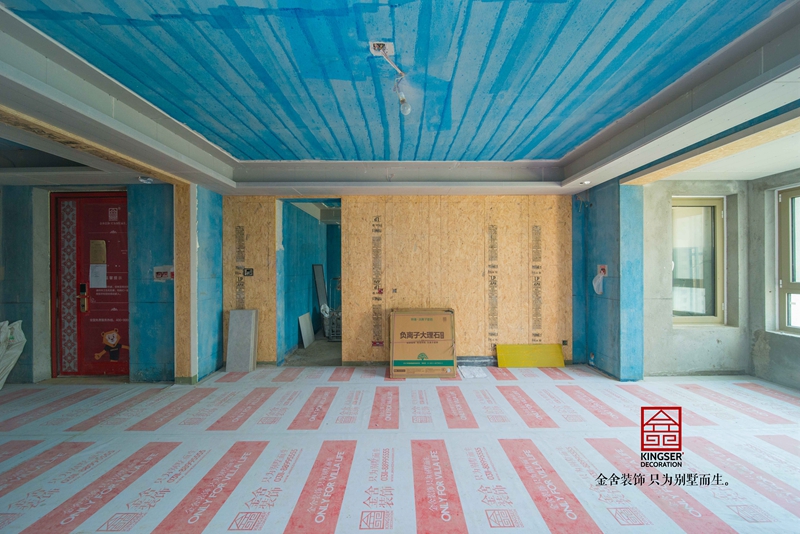 金舍裝飾東南智匯城191平瓦工施工工地