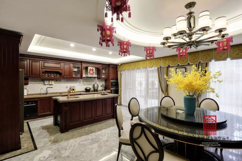 原河名墅600㎡新中式風(fēng)格裝修實(shí)景圖案例