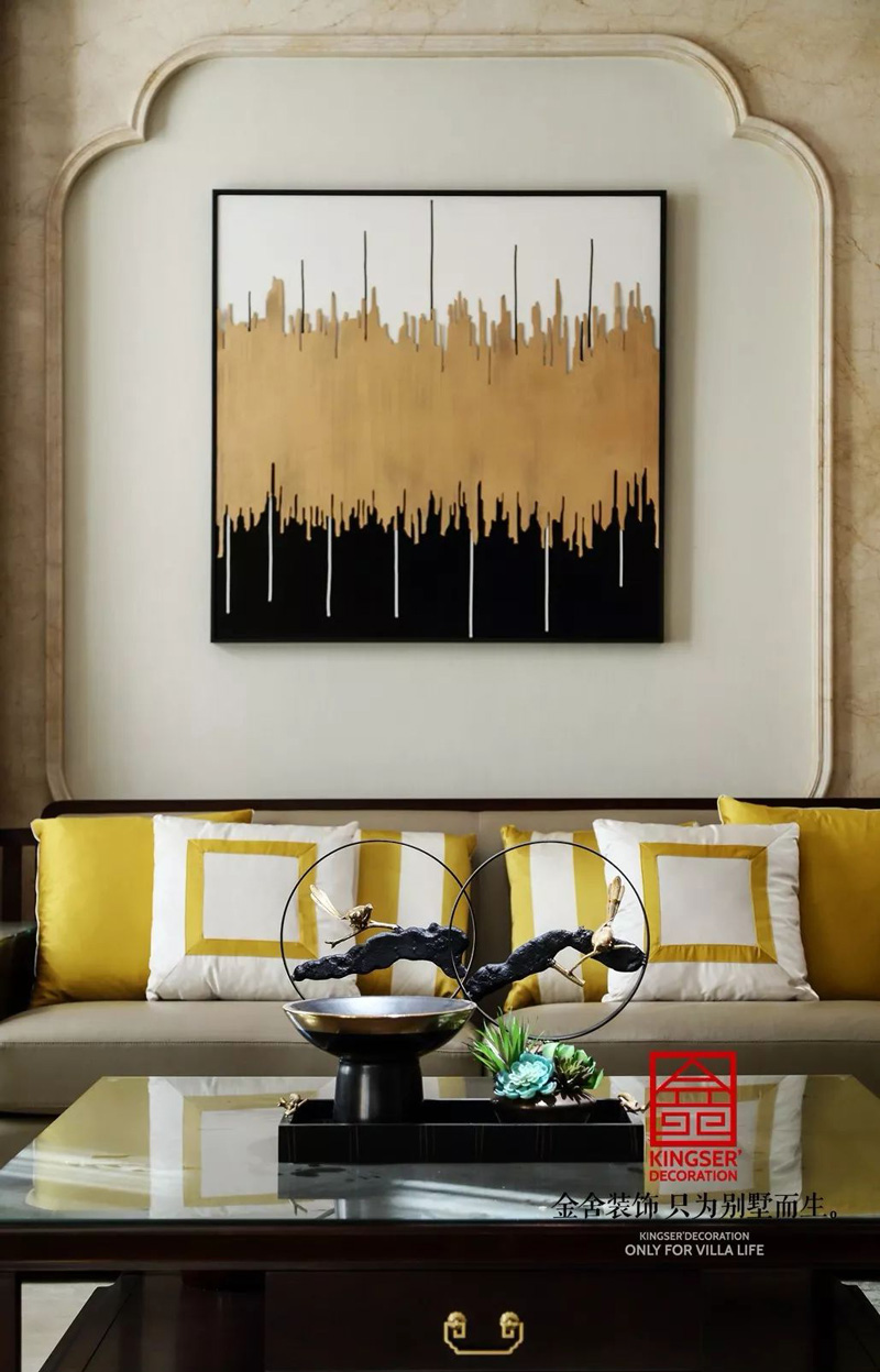 原河名墅600㎡新中式風(fēng)格裝修實(shí)景圖案例