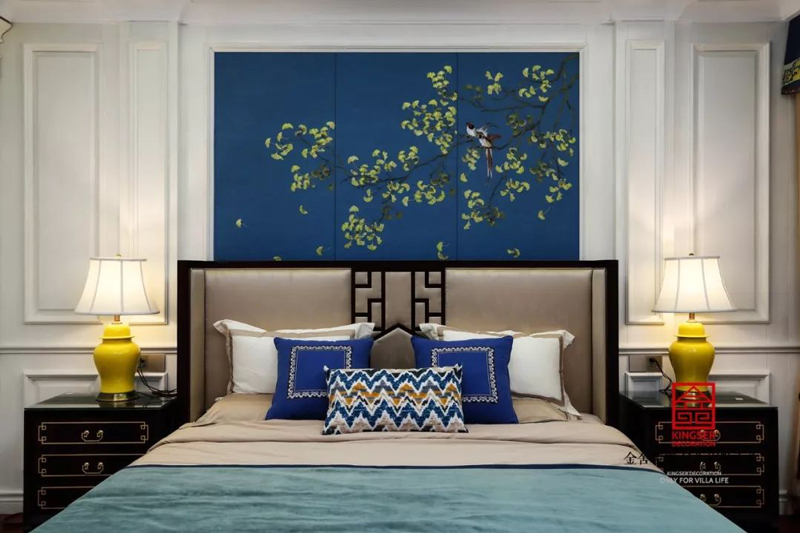 原河名墅600㎡新中式風(fēng)格裝修實(shí)景圖案例