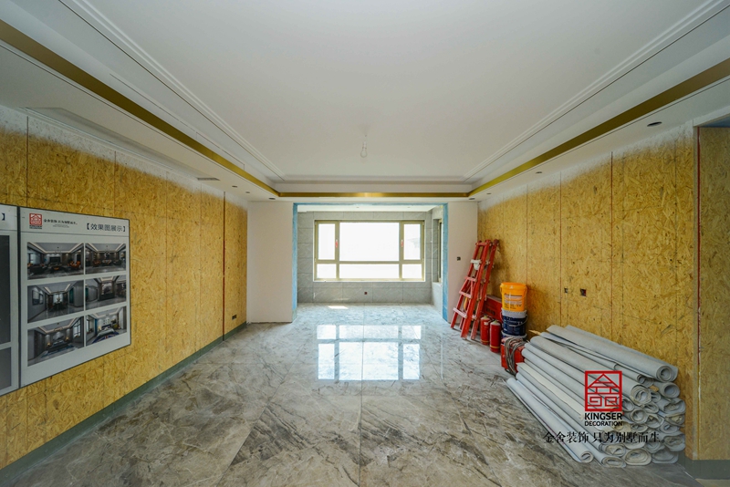 金舍裝飾東南智匯城191平油工施工現場