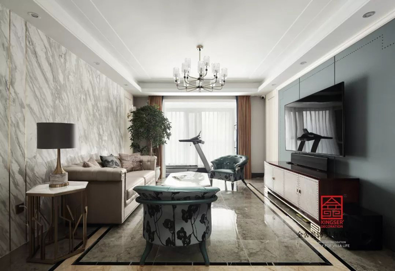 德賢公館160㎡輕奢風格家裝設計實景圖