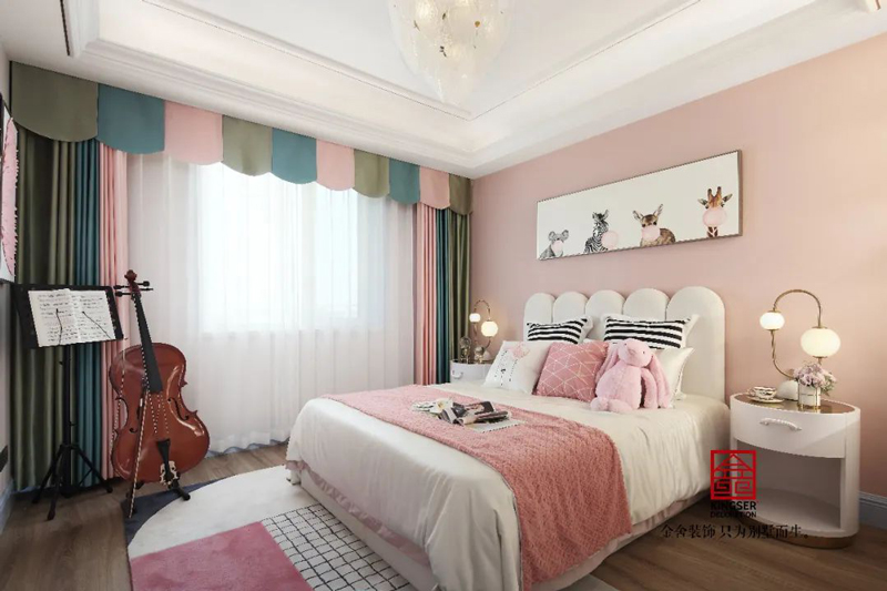 天海容天下樣板間137㎡美式風格實景圖