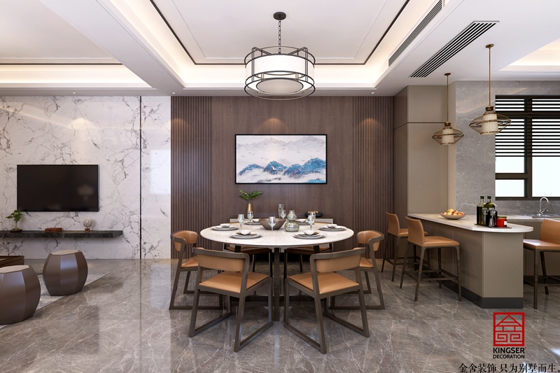 龍湖天宸原著200平新中式風格