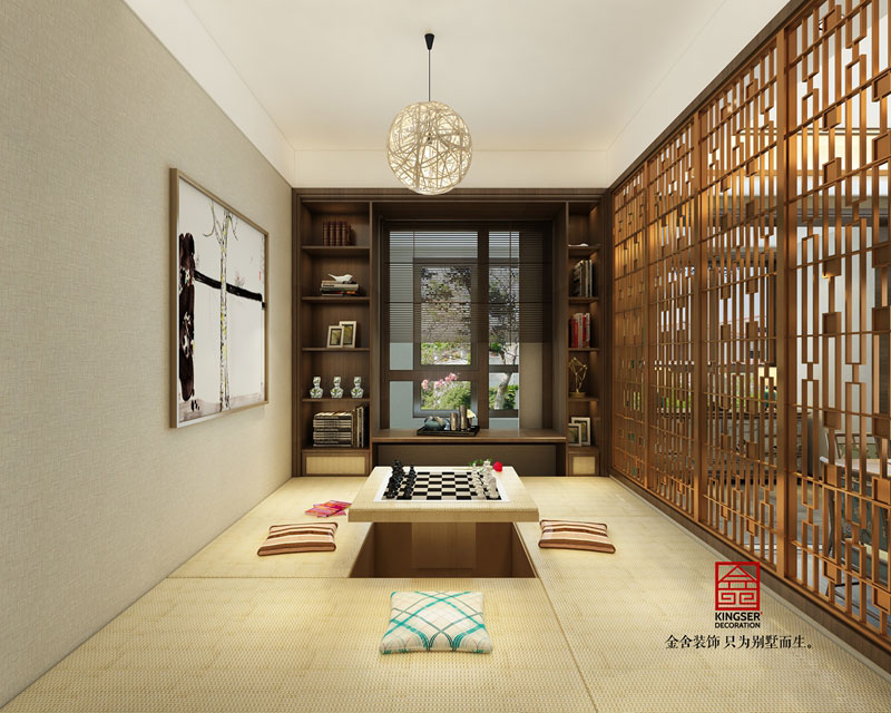 榮盛華府205平新中式設(shè)計效果圖