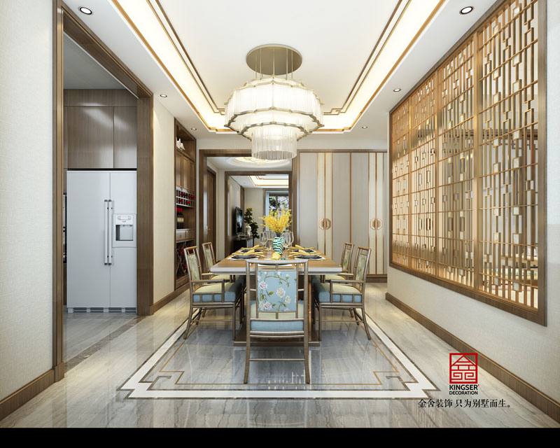 榮盛華府205平新中式設(shè)計效果圖