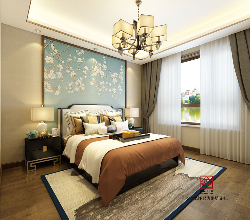 榮盛華府205平新中式設(shè)計效果圖