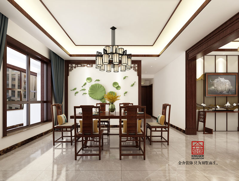 榮盛華府200平新中式裝修設(shè)計圖