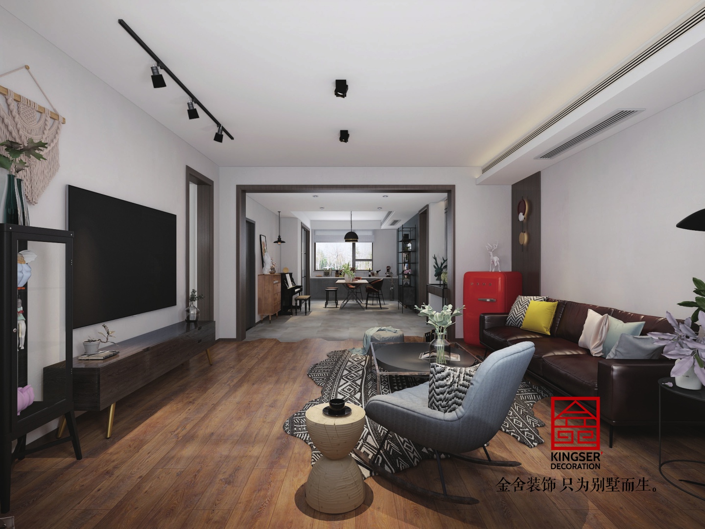 鑫界王府160平現(xiàn)代風(fēng)格設(shè)計(jì)效果圖