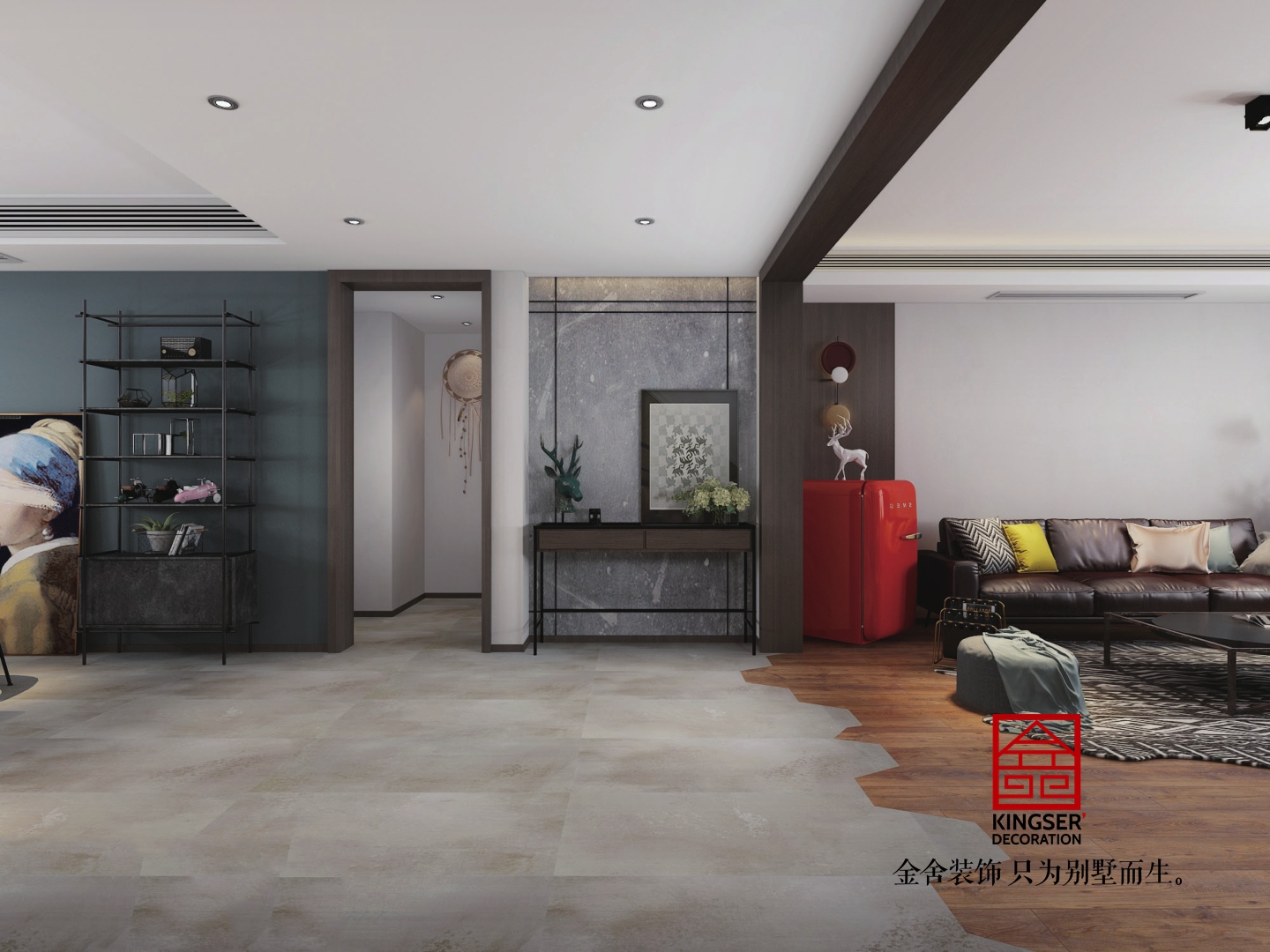 鑫界王府160平現(xiàn)代風(fēng)格設(shè)計(jì)效果圖