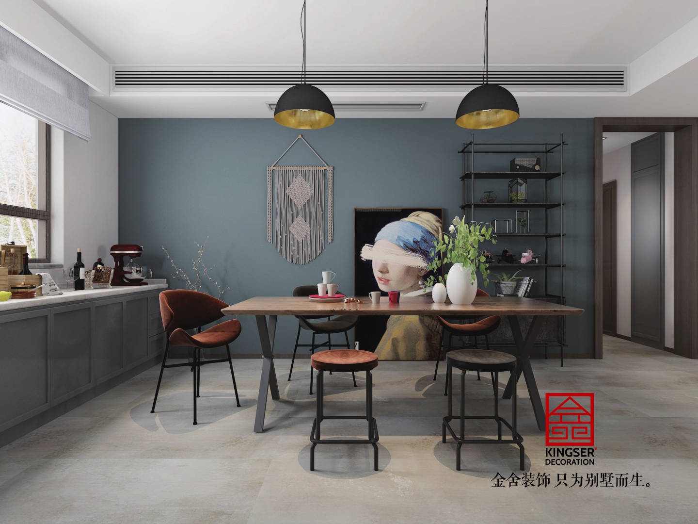 鑫界王府160平現(xiàn)代風(fēng)格設(shè)計(jì)效果圖