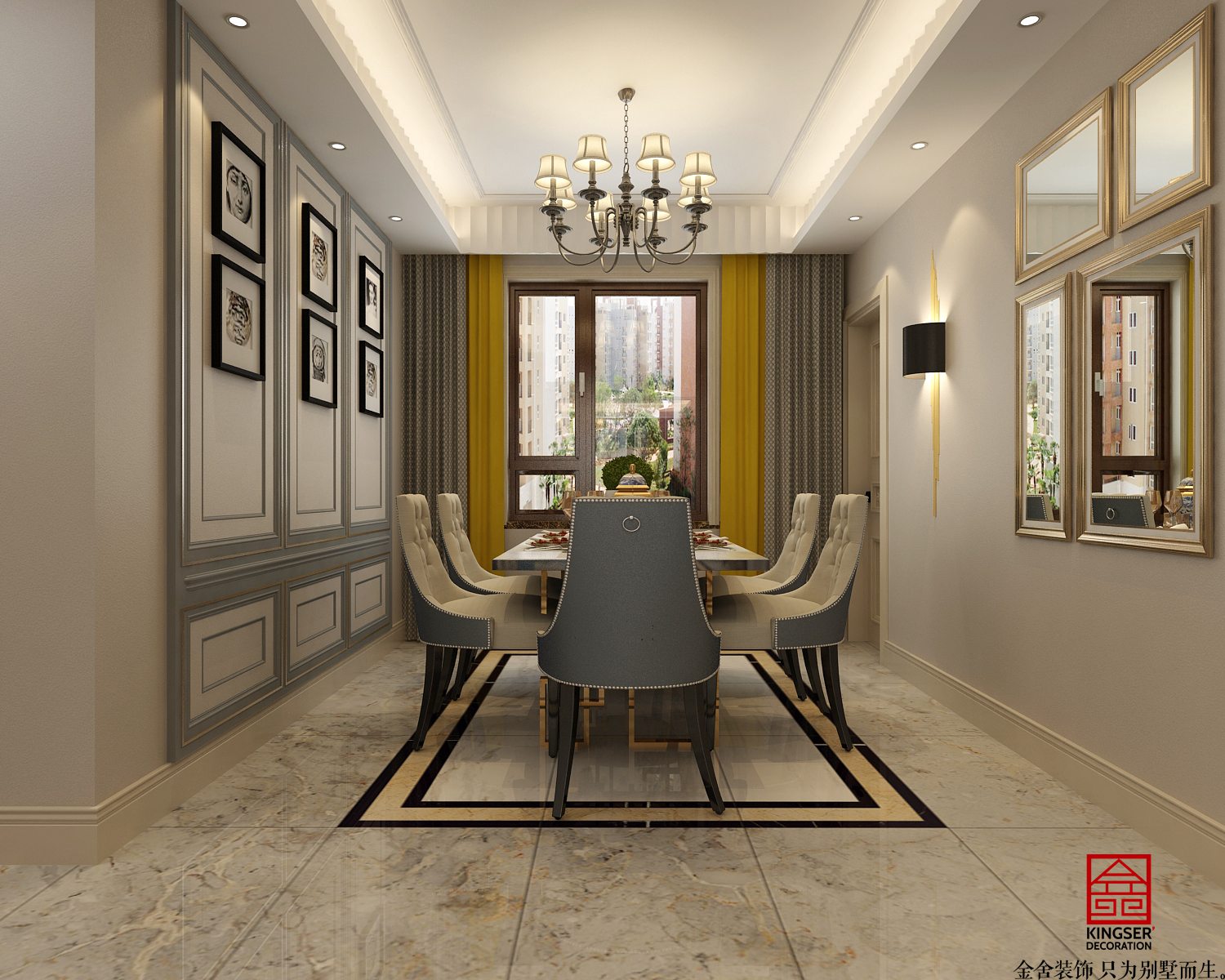 榮盛華府185平美式風格