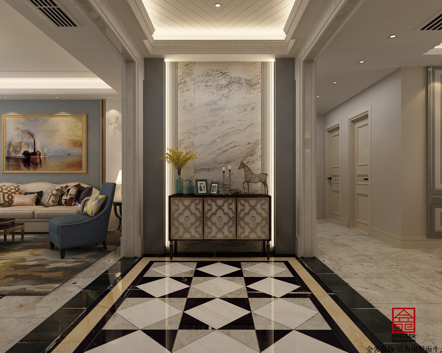 榮盛華府185平美式風格