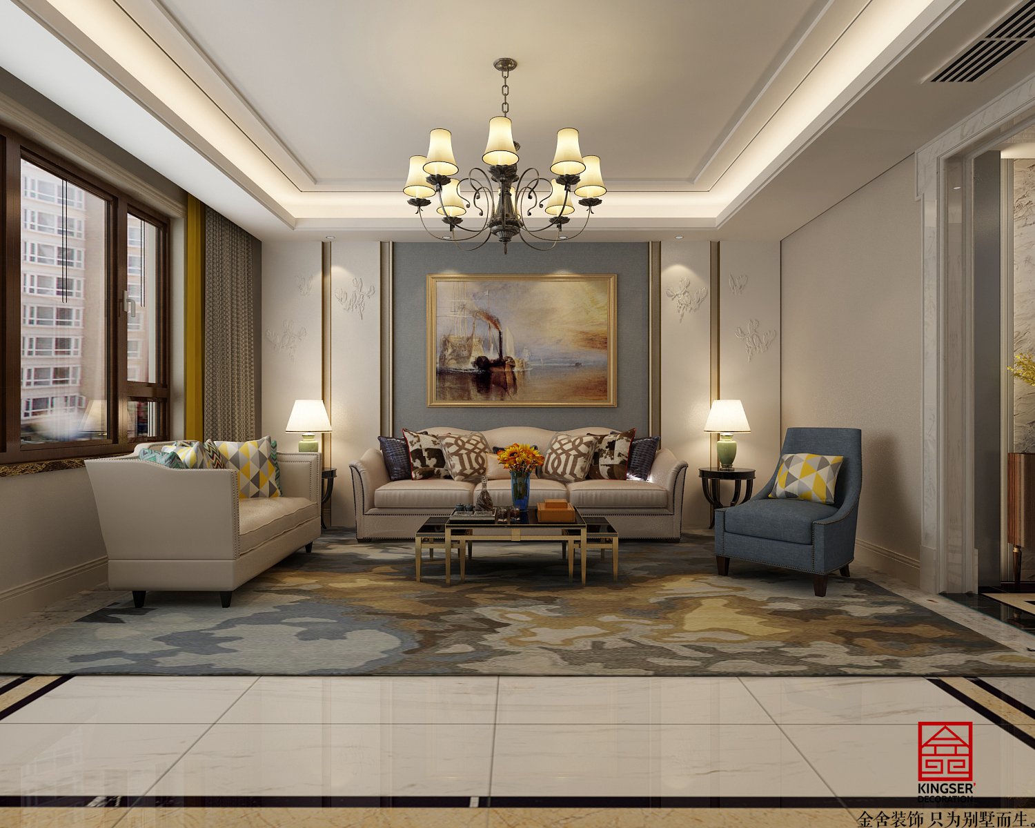 榮盛華府185平美式風格