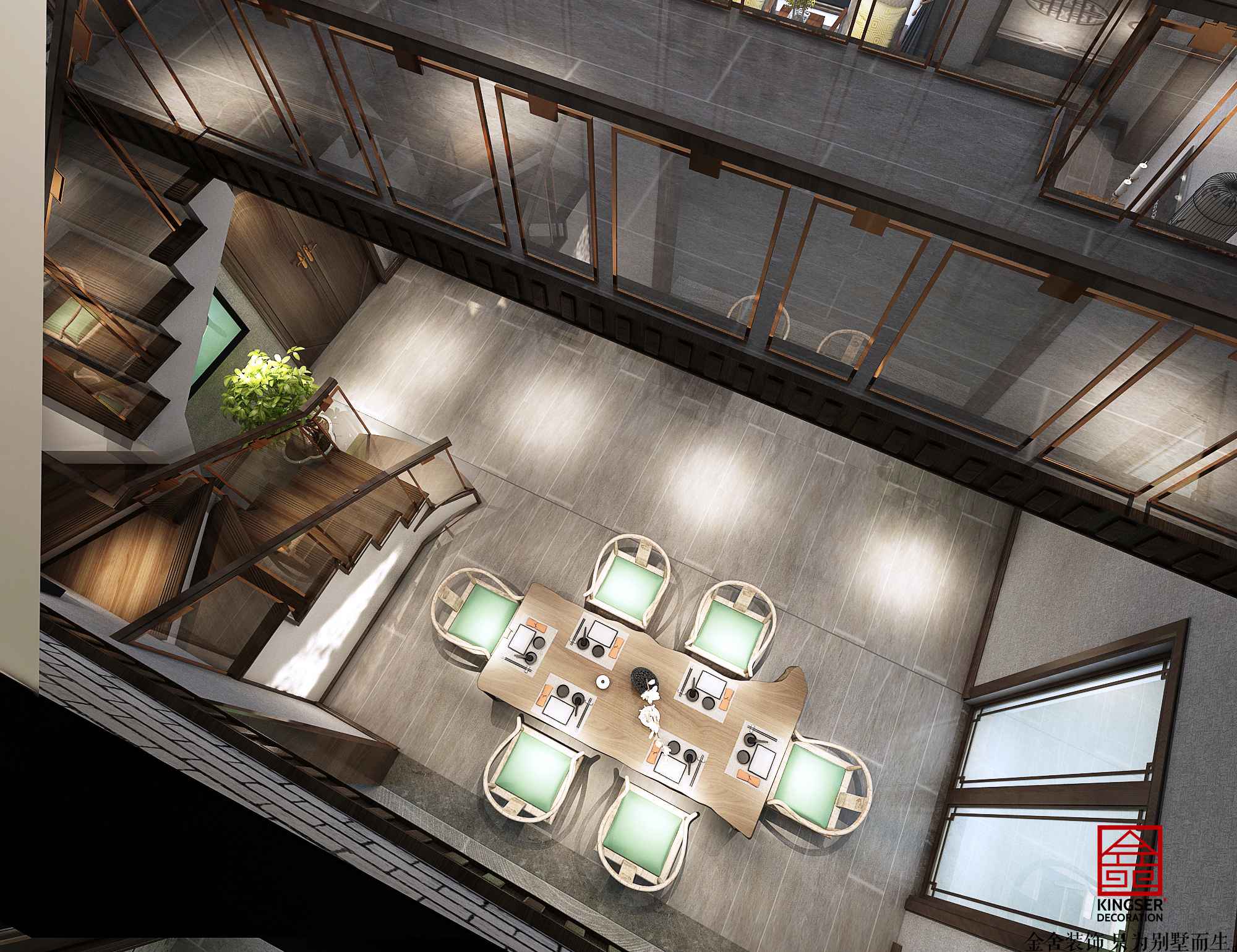 大者國山雅院180平新中式案例