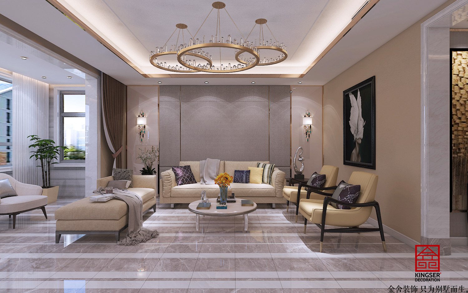 榮盛華府215平輕奢風格案例