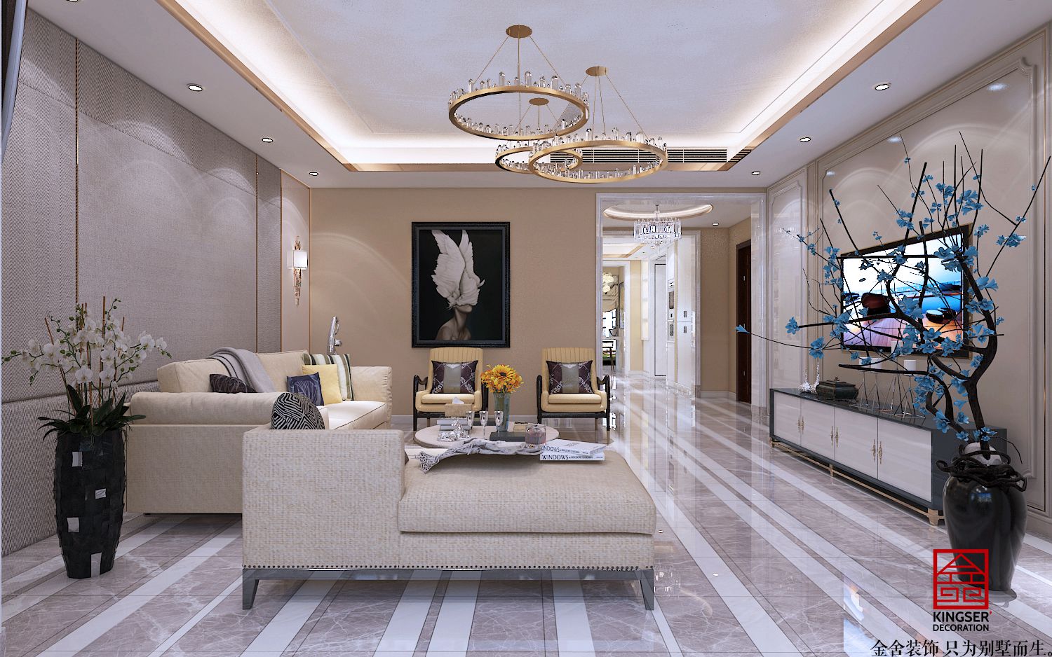 榮盛華府215平輕奢風格案例