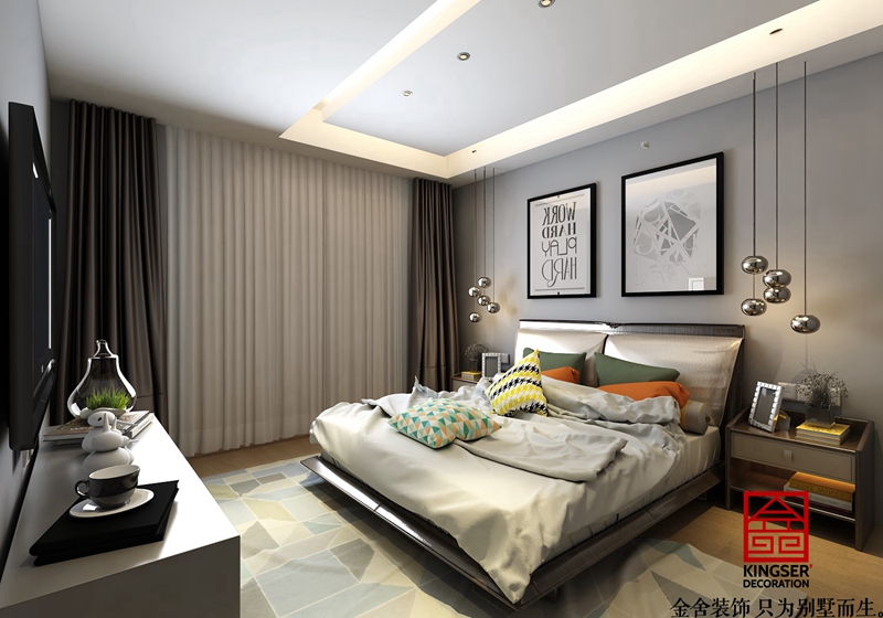 維多利亞三期156平現代簡約風格效果圖