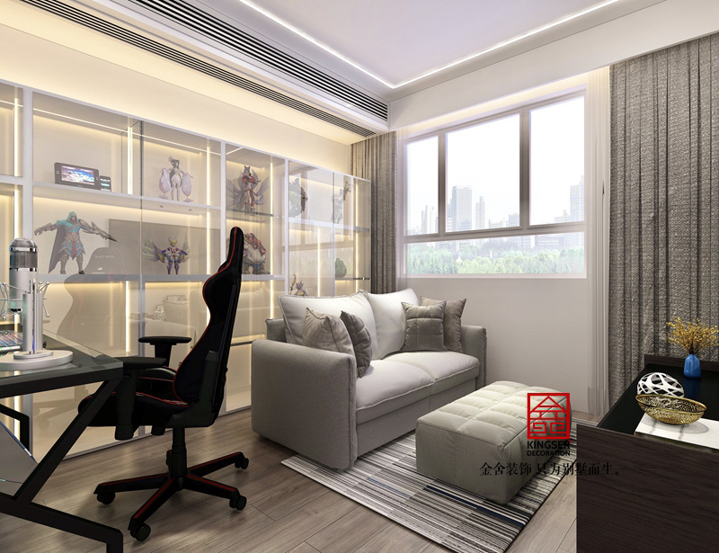 尚賓城173平現代簡約風格裝修效果圖