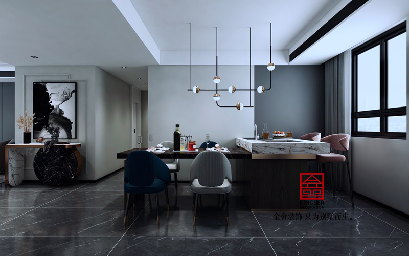 尚賓城173平現代簡約風格裝修效果圖