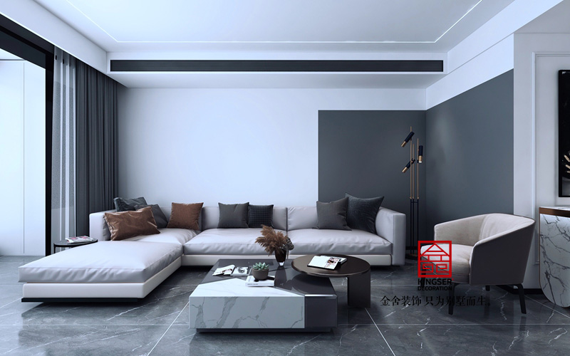 尚賓城173平現代簡約風格裝修效果圖