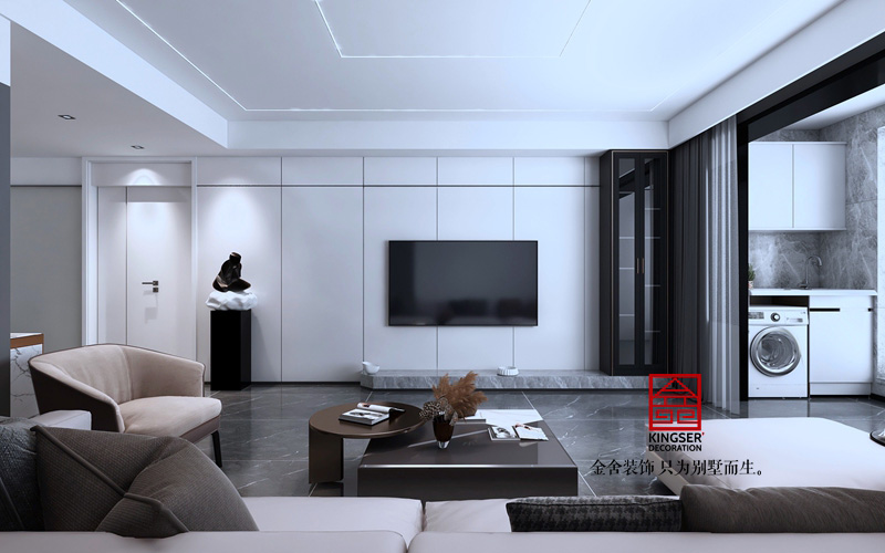 尚賓城173平現代簡約風格裝修效果圖