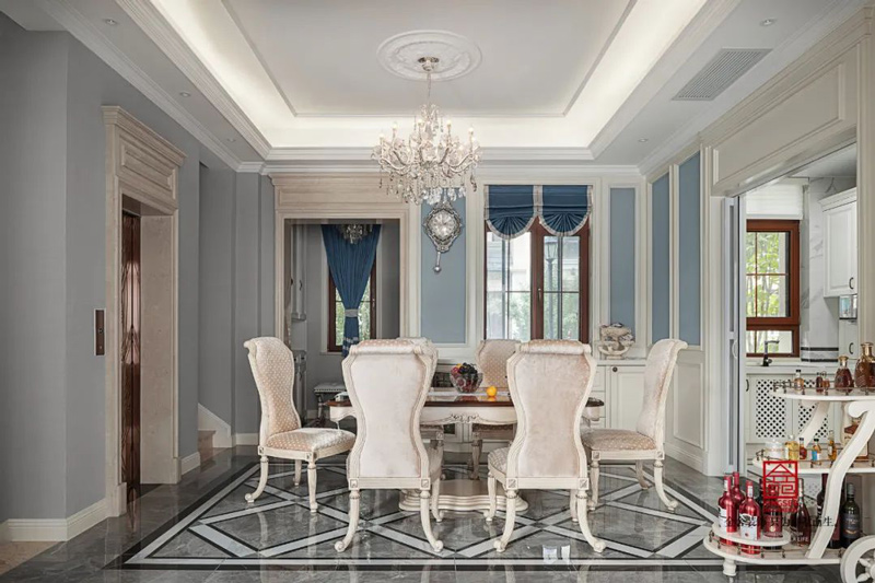 西山林語300㎡歐式風格別墅裝修實景圖