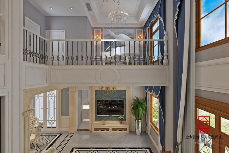 西山林語300㎡歐式風格效果圖