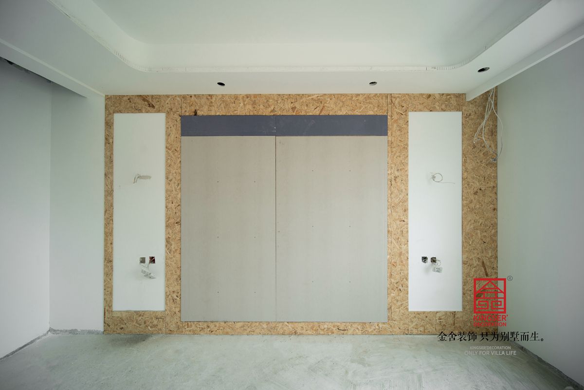 保利西山林語400平油工施工現場