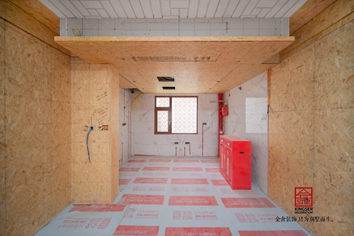 唐宮原著400平木工施工現場