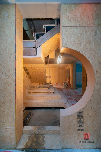 唐宮原著400平木工施工現場