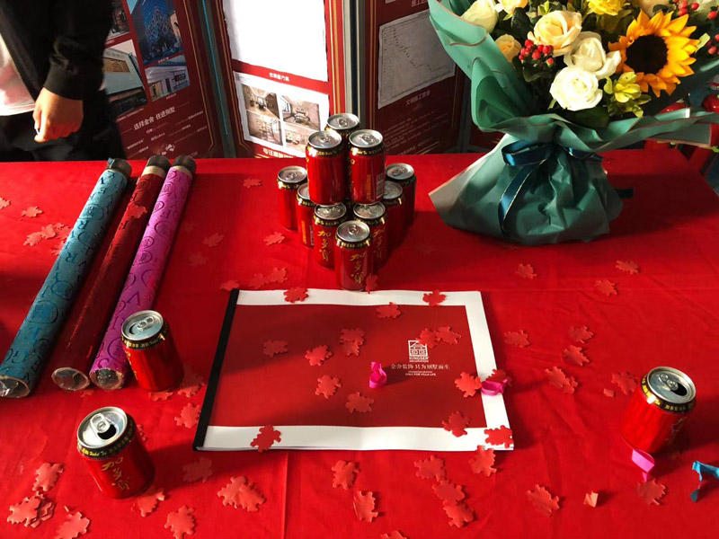 石家莊保利花園裝修施工現場