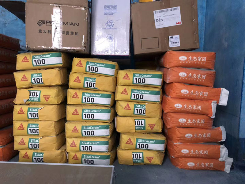 石家莊保利花園裝修施工現場