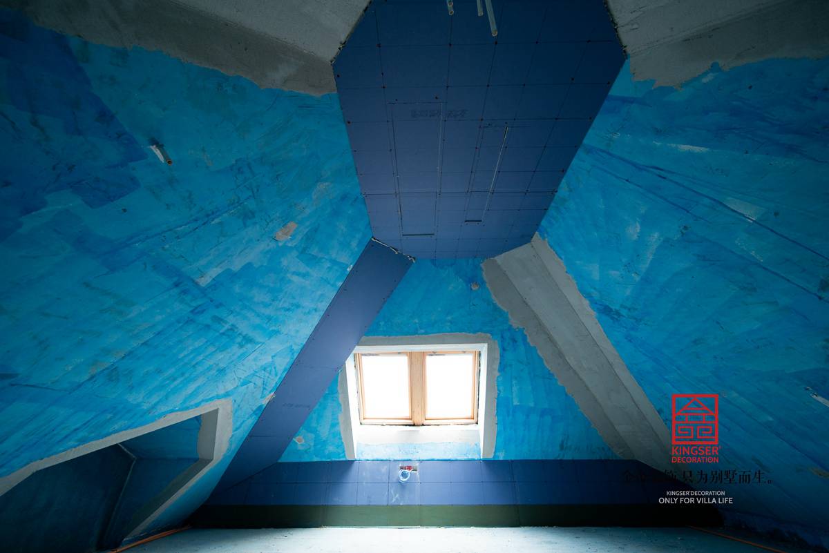 西山林語380平油工施工過程